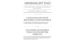 Desktop Screenshot of minimalistdad.com